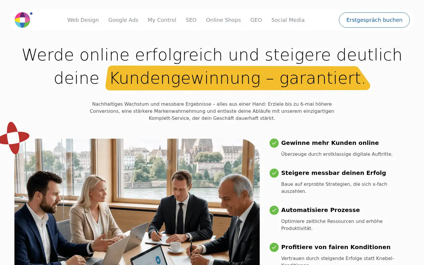Screenshot of onlineoptimierung.ch