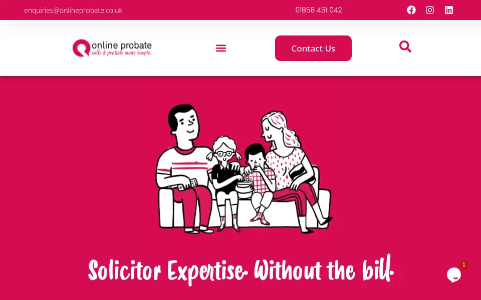 Screenshot of onlineprobate.co.uk