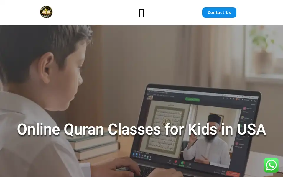 Screenshot of onlinequranclassesforkids.us