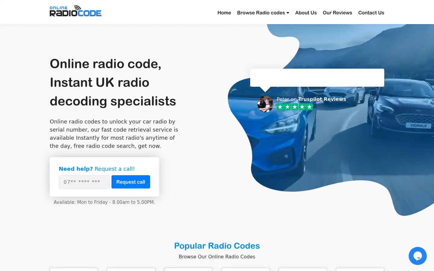 Screenshot of onlineradiocode.co.uk