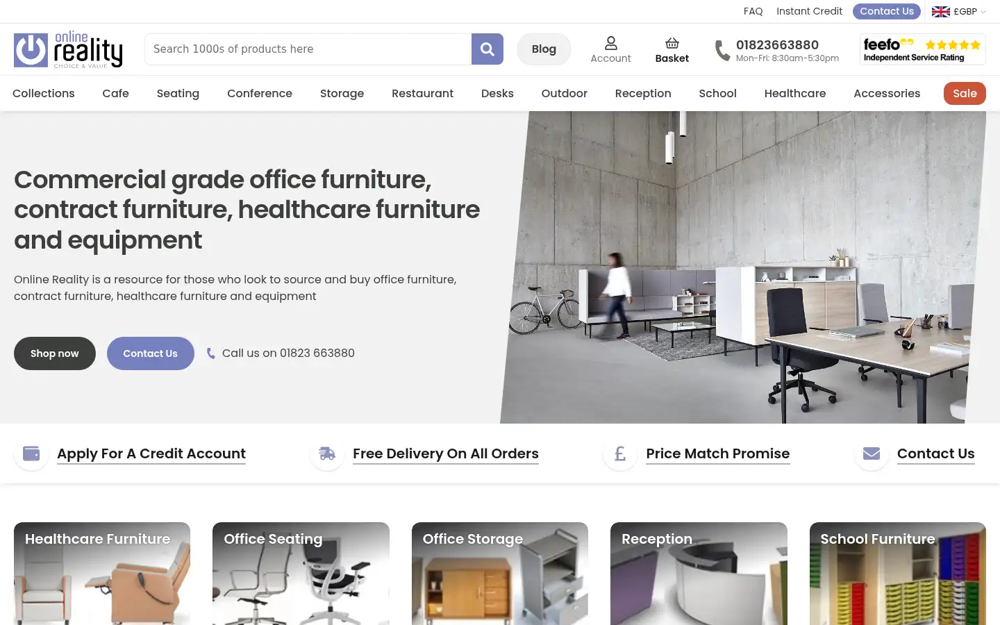 Screenshot of onlinereality.co.uk