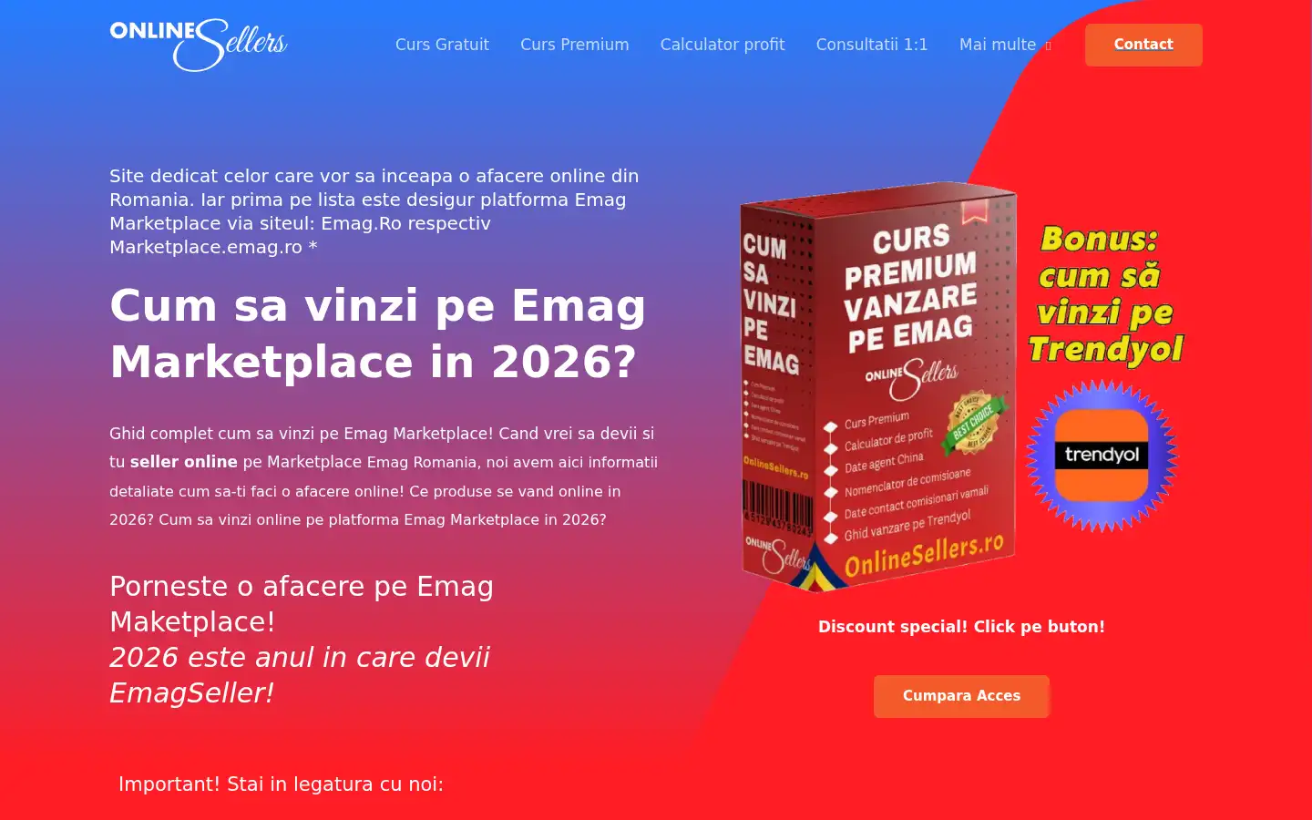 Screenshot of onlinesellers.ro