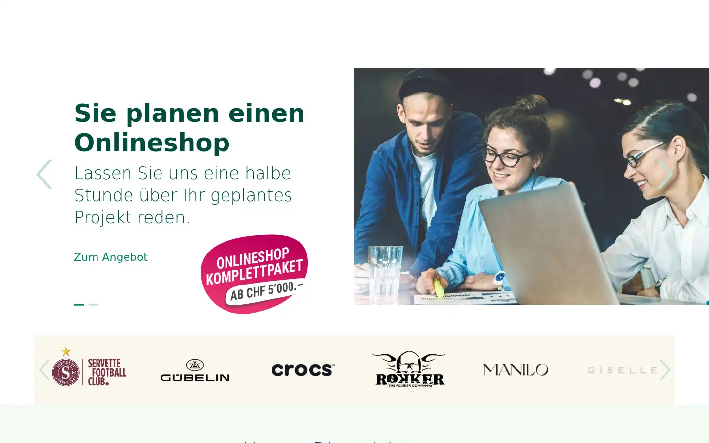 Screenshot of onlineshop-experts.ch