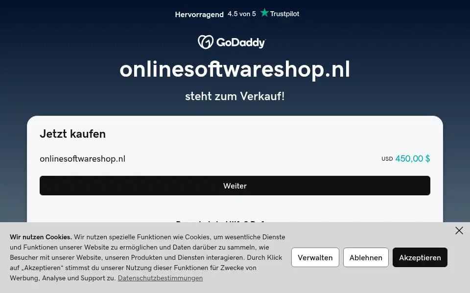 Screenshot of onlinesoftwareshop.nl