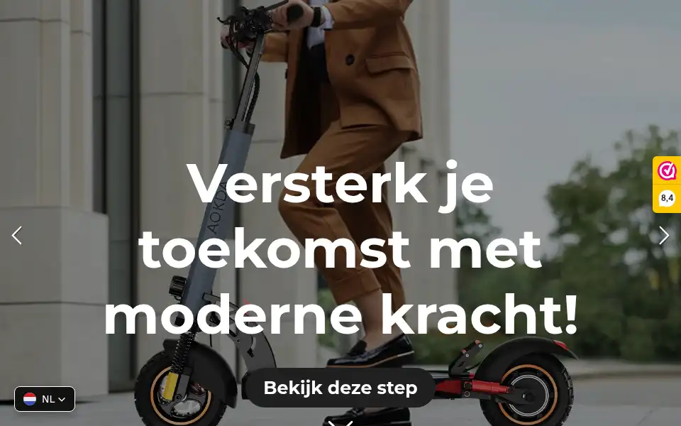 Screenshot of onlinestep.nl