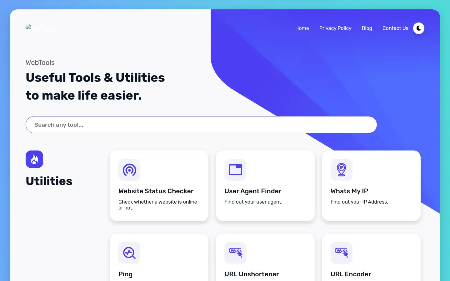 Screenshot of onlinetoolsapp.com