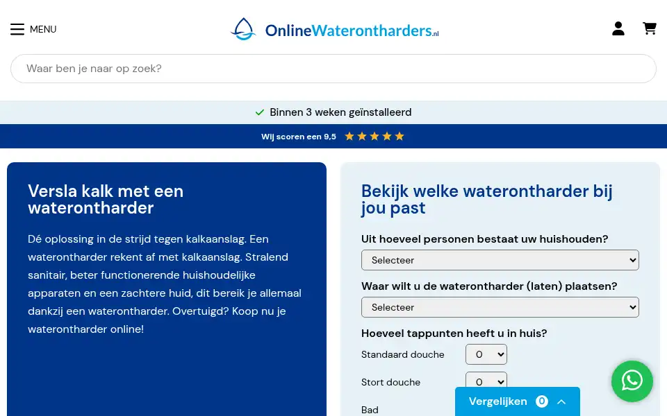 Screenshot of onlinewaterontharders.nl