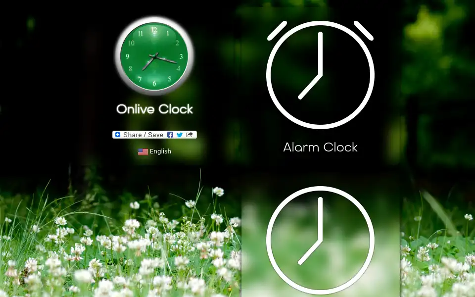 Screenshot of onliveclock.com