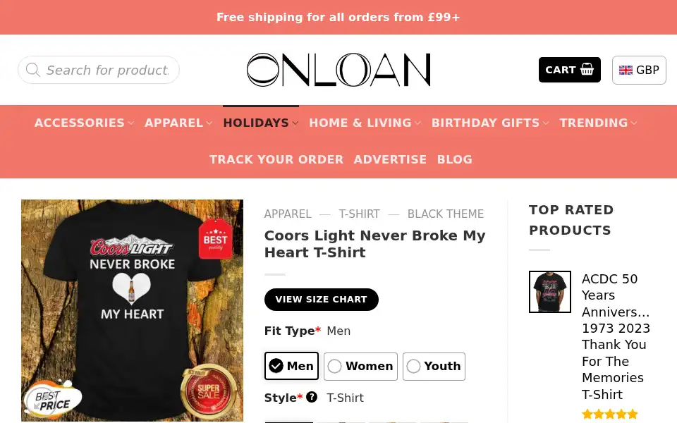 Screenshot of onloan.co