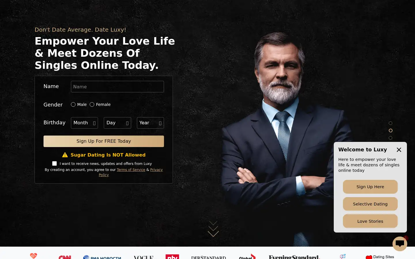 Screenshot of onluxy.com