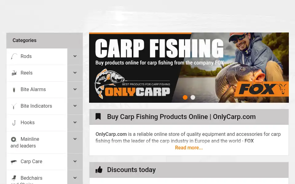 Screenshot of onlycarp.com