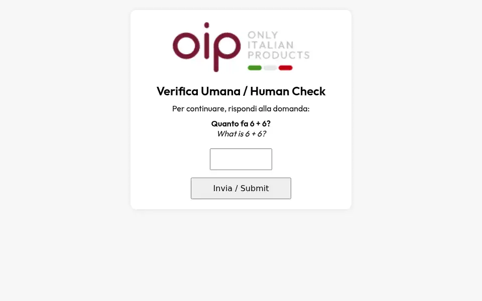 Screenshot of onlyitalianproducts.it