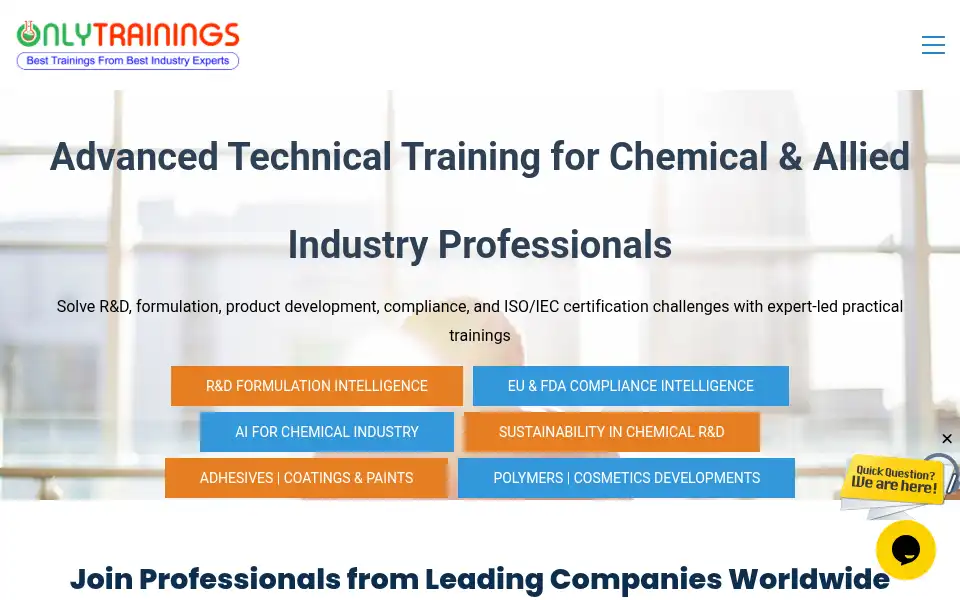 Screenshot of onlytrainings.com