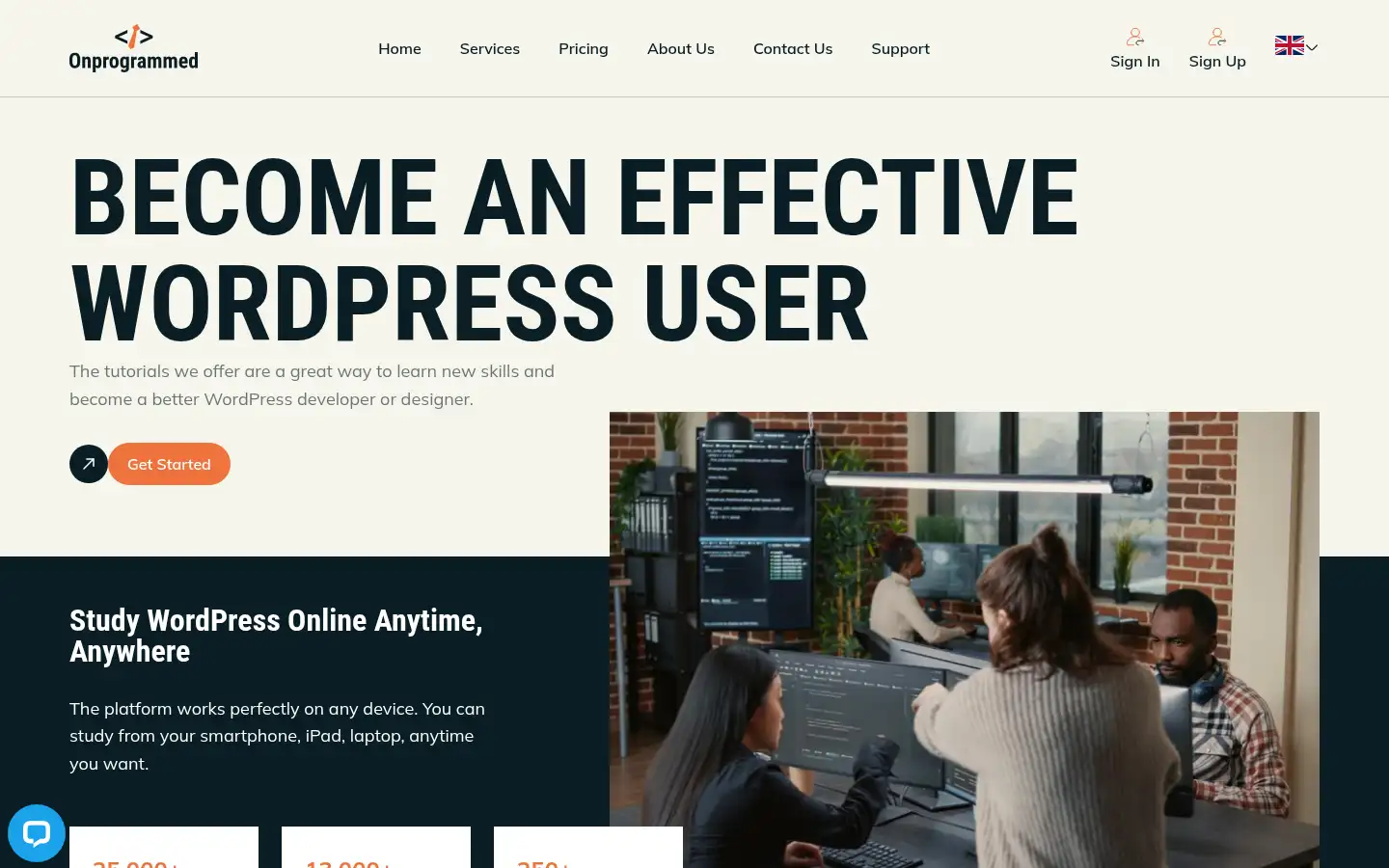 Screenshot of onprogrammed.com
