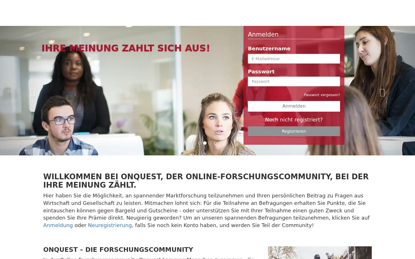 Screenshot of onquest.de