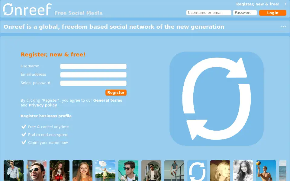 Screenshot of onreef.com