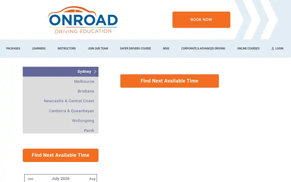 Screenshot of onroad.com.au