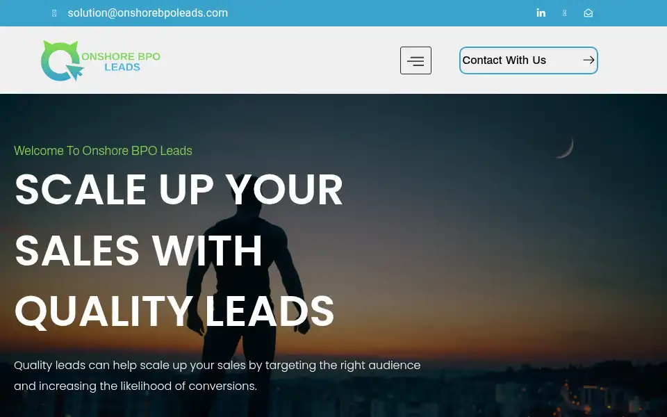 Screenshot of onshorebpoleads.com