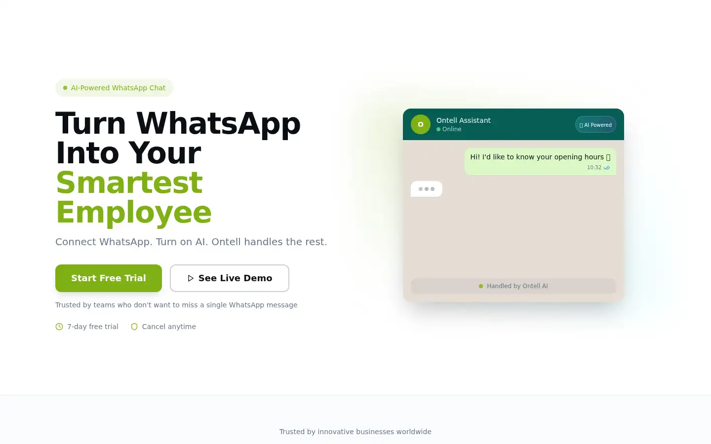 Screenshot of ontell.ai