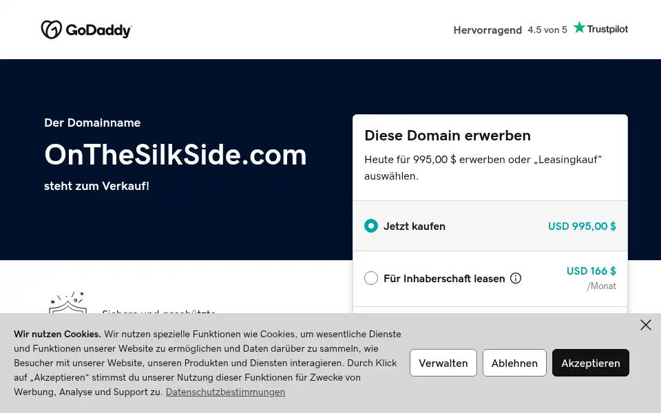 Screenshot of onthesilkside.com