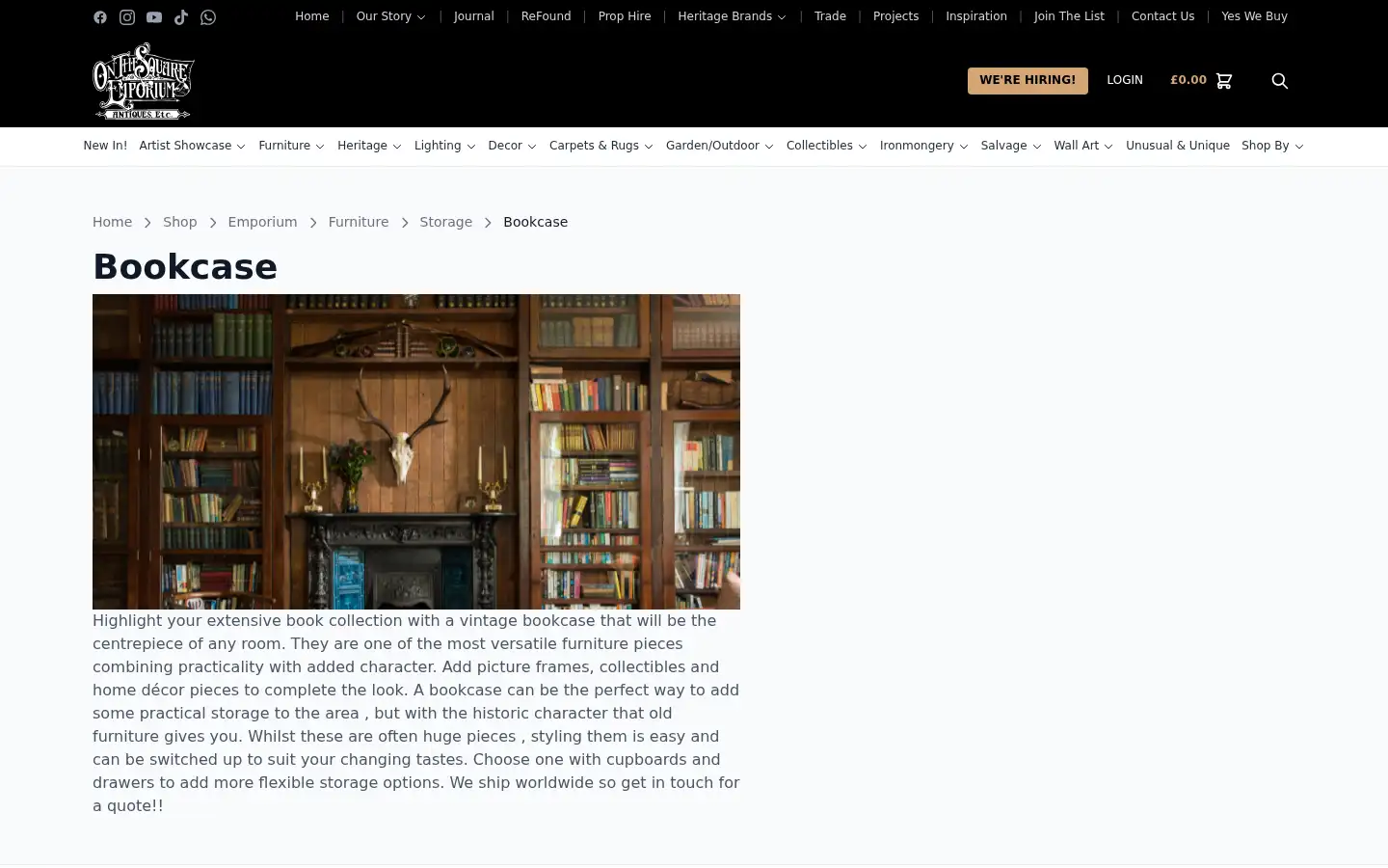 Screenshot of onthesquareemporium.com