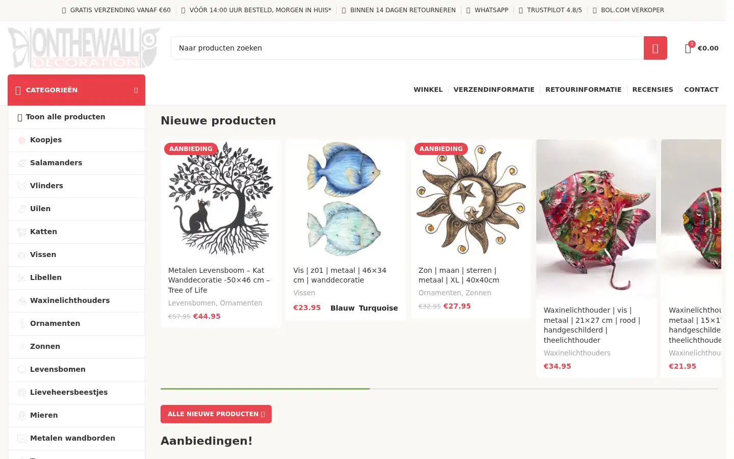 Screenshot of onthewalldeco.com