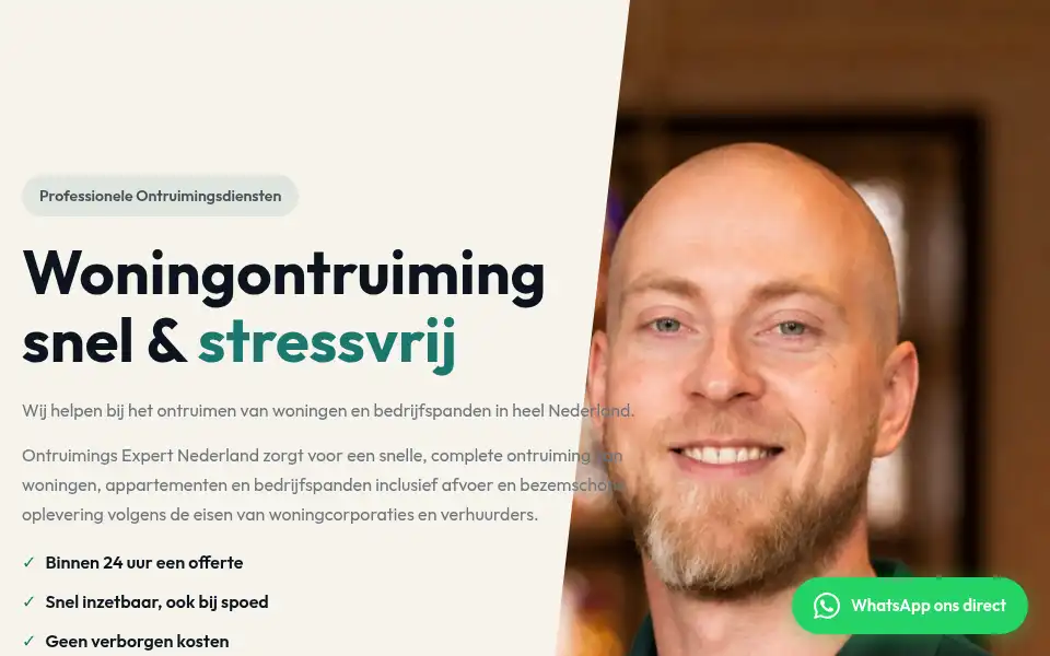Screenshot of ontruimingsexpert.nl