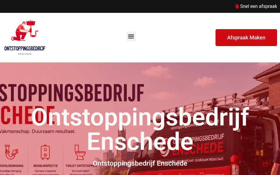 Screenshot of ontstoppingsbedrijfenschede.net