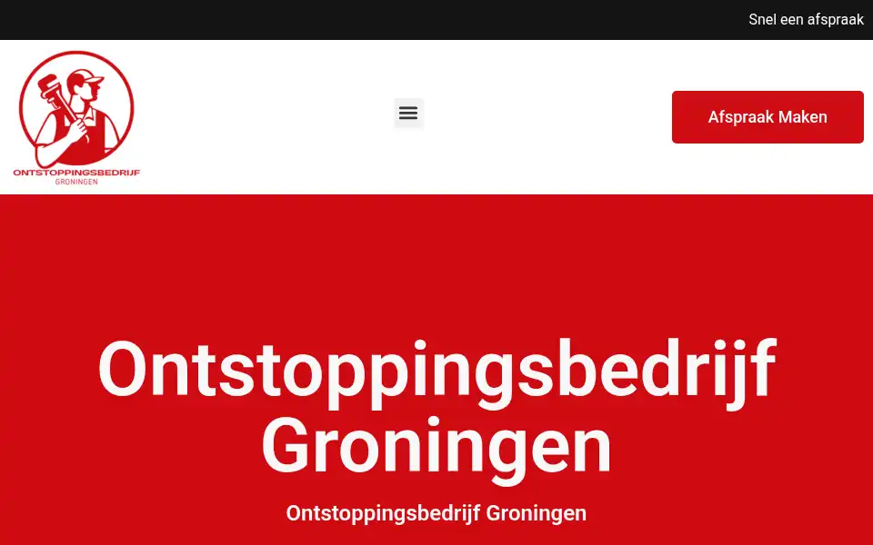 Screenshot of ontstoppingsbedrijfgroningen.net