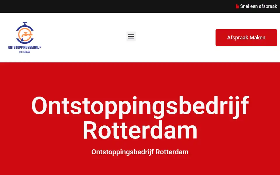 Screenshot of ontstoppingsbedrijfrotterdam.net