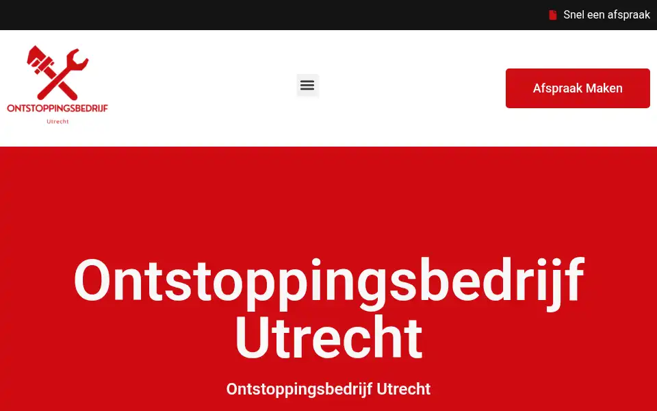 Screenshot of ontstoppingsbedrijfutrecht.net
