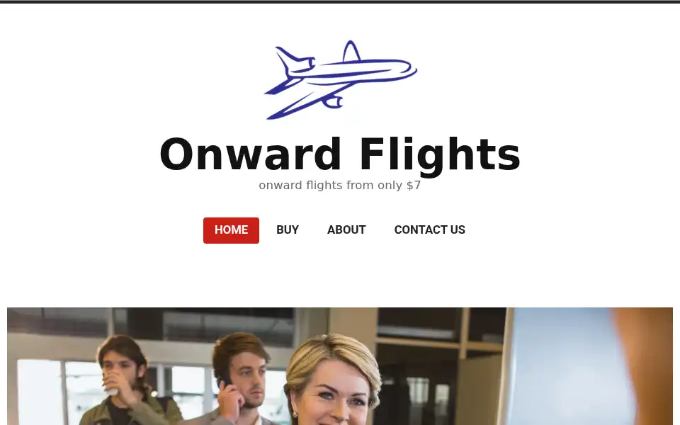 Screenshot of onwardflights.com