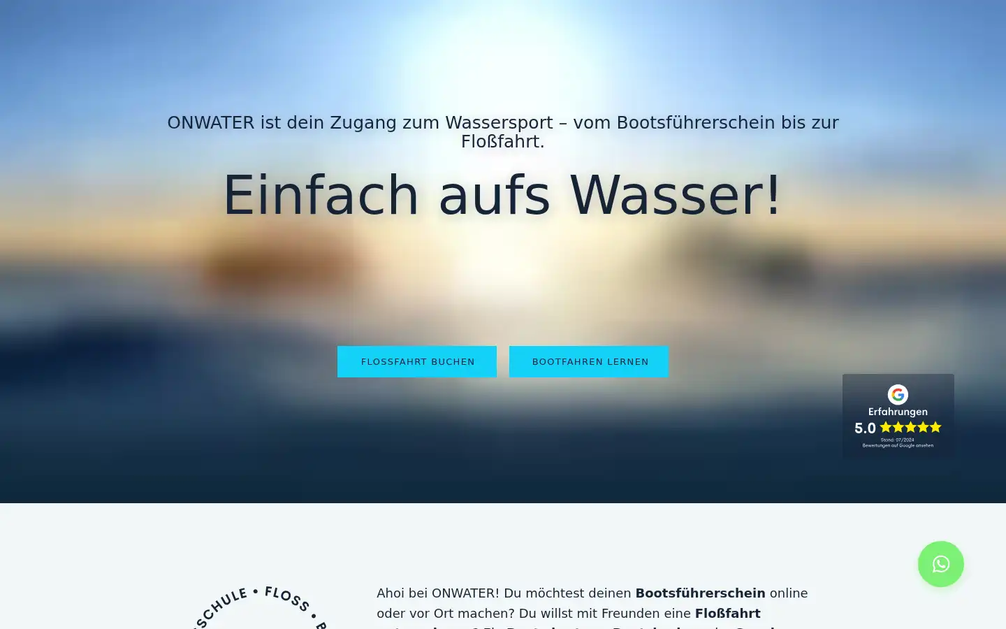 Screenshot of onwater.de