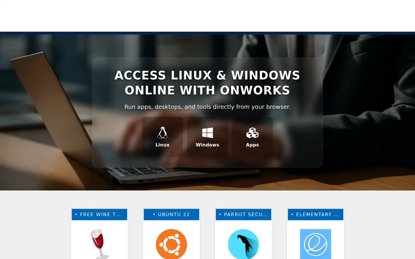 Screenshot of onworks.net