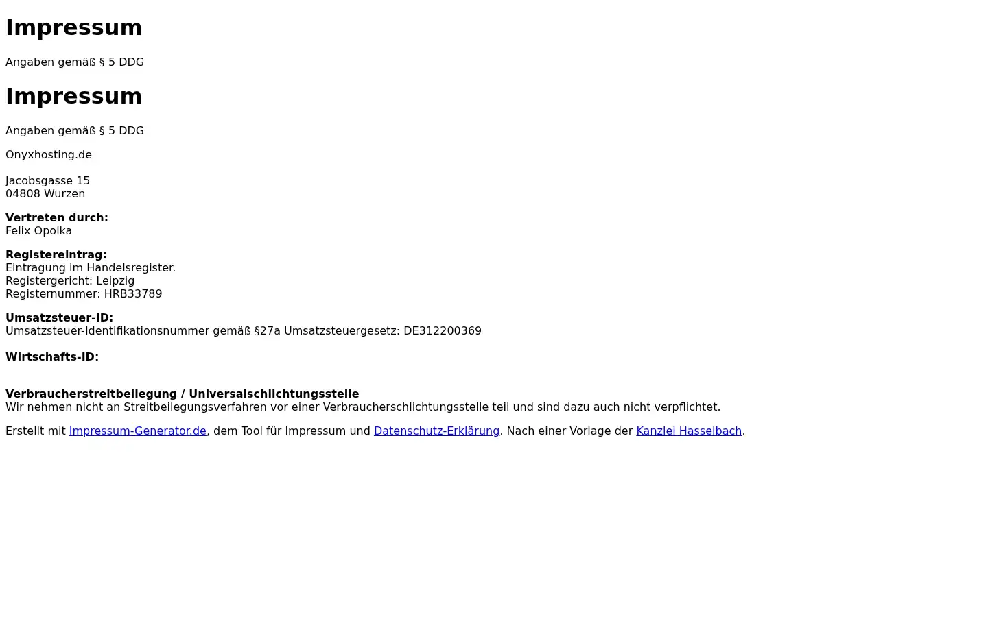 Screenshot of onyxhosting.de