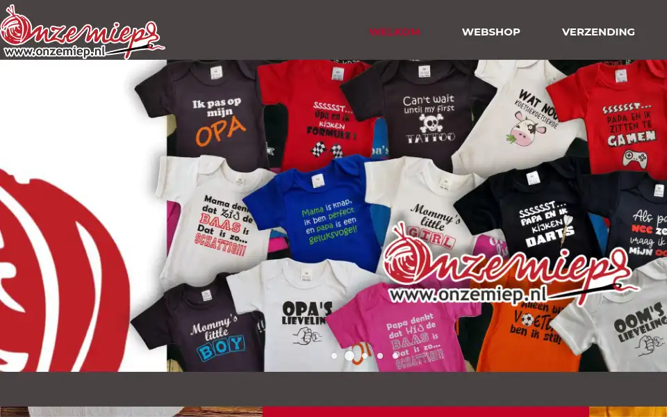 Screenshot of onzemiep.nl