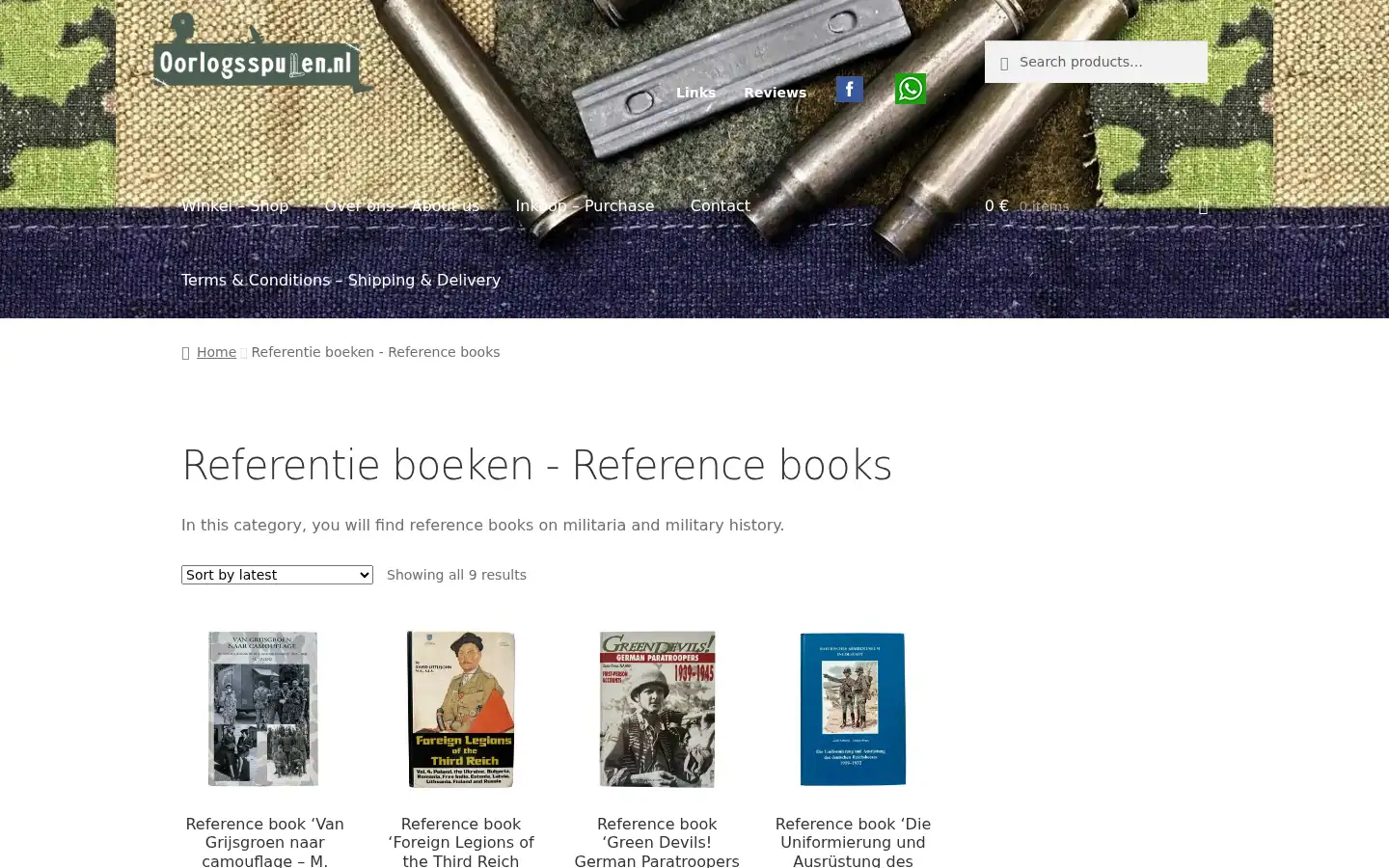 Screenshot of oorlogsspullen.nl