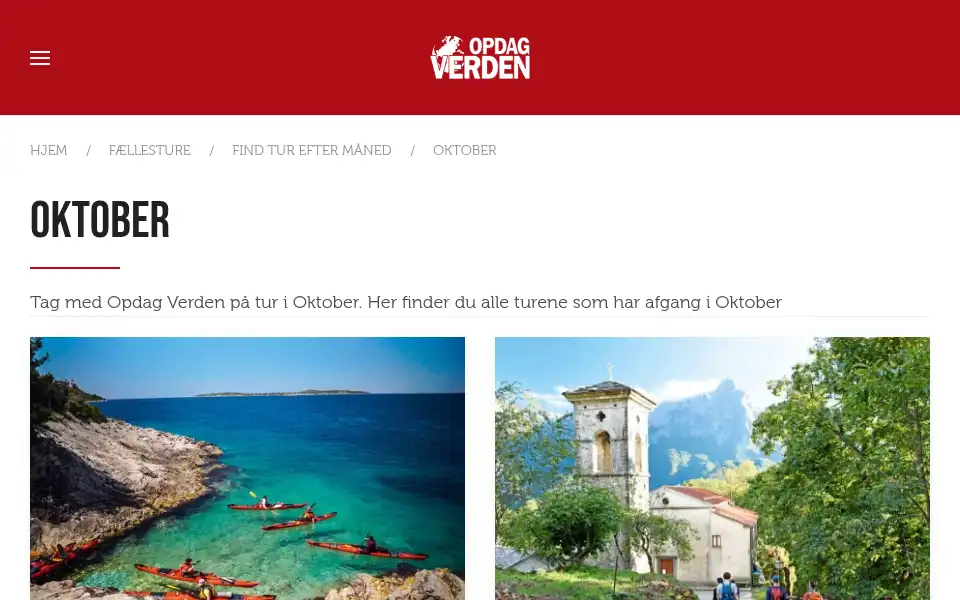 Screenshot of opdagverden.dk