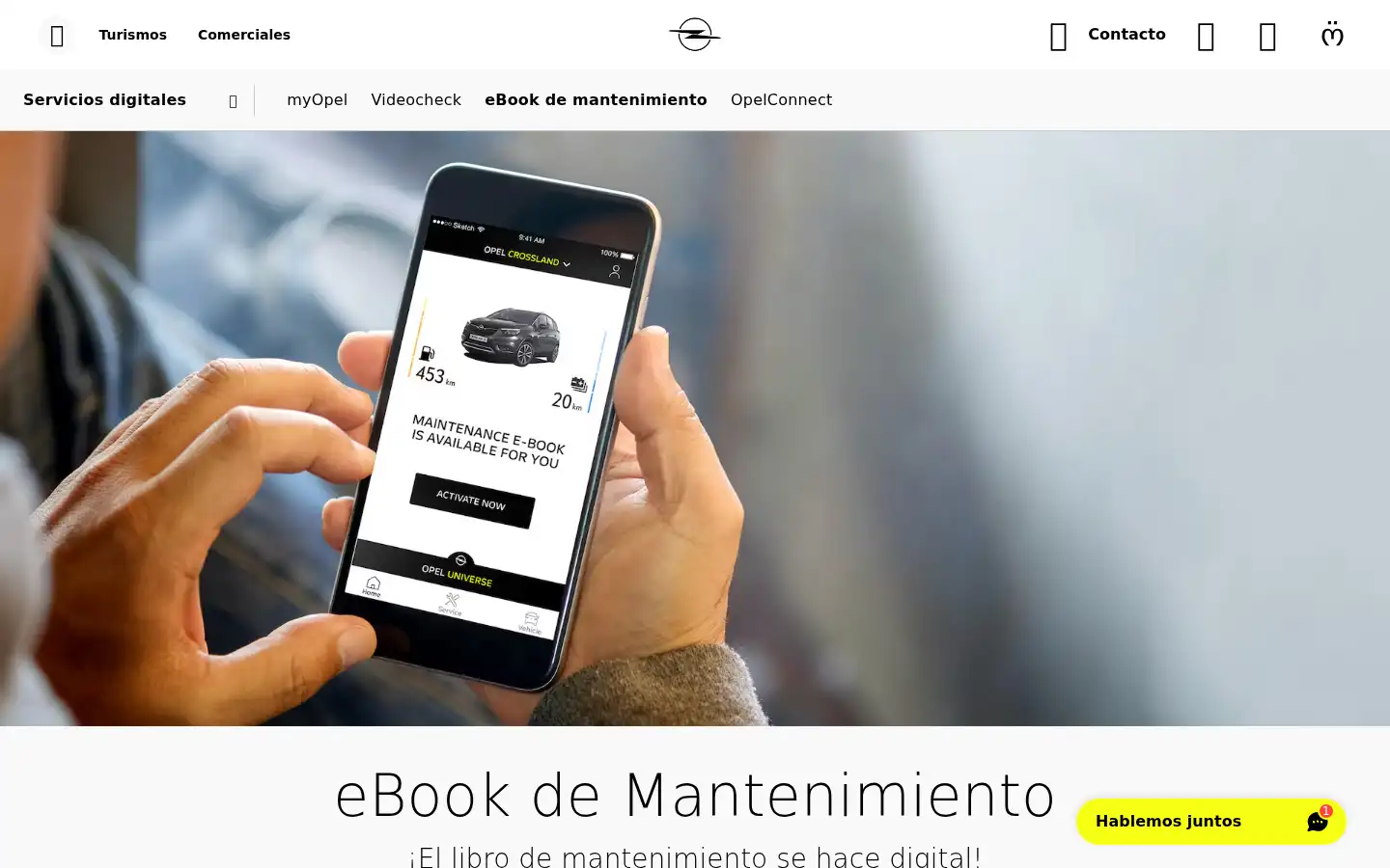 Screenshot of opel.es