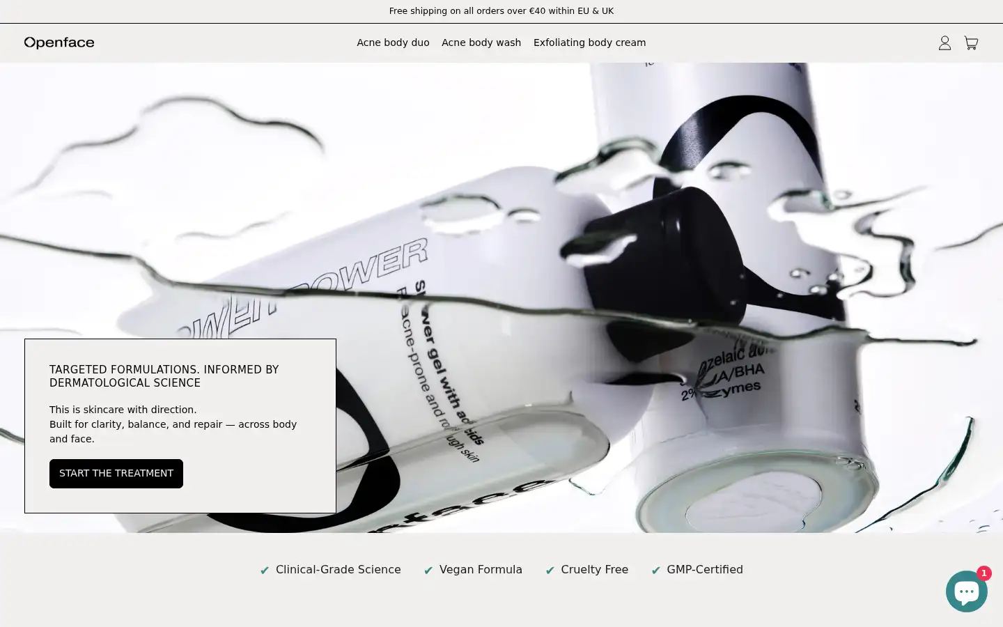 Screenshot of openface.io