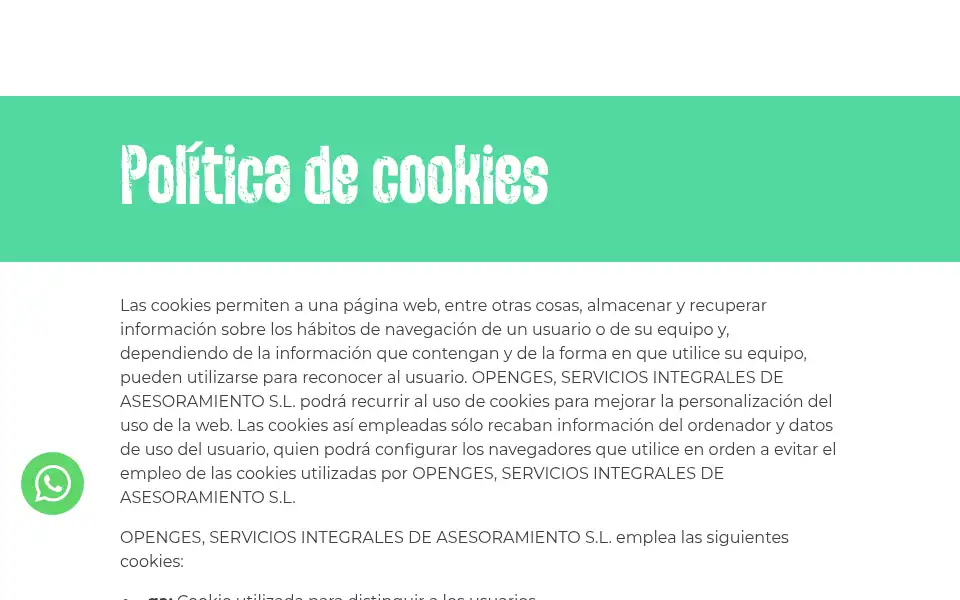 Screenshot of openges.es