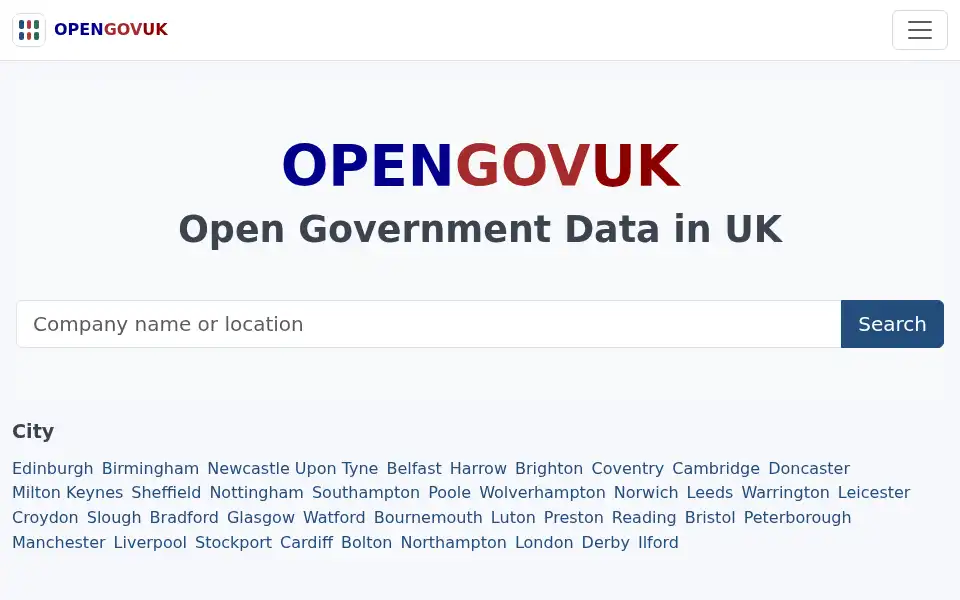 Screenshot of opengovuk.com