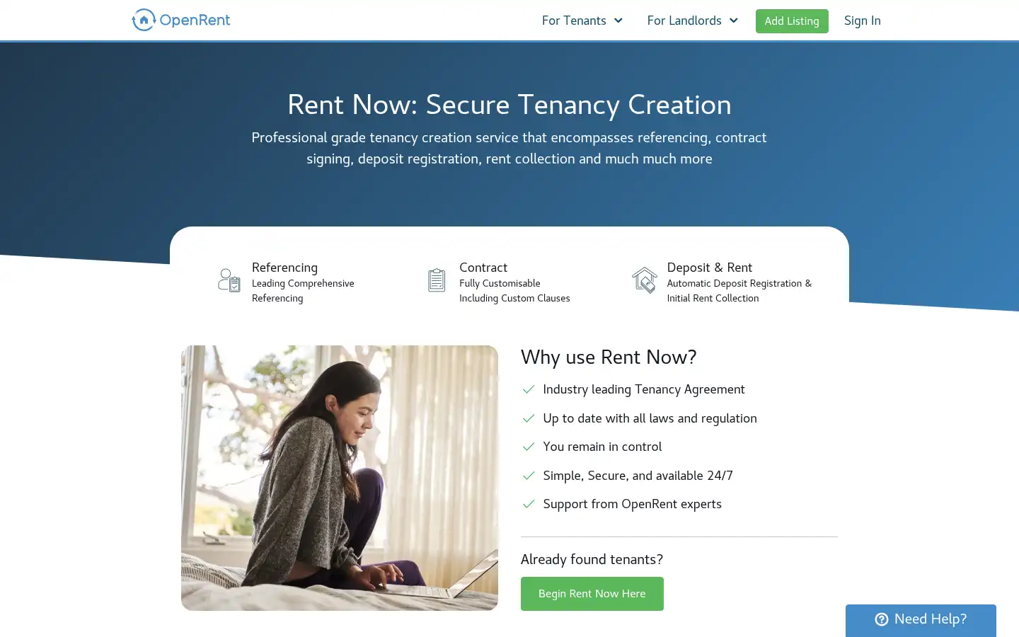 Screenshot of openrent.co.uk