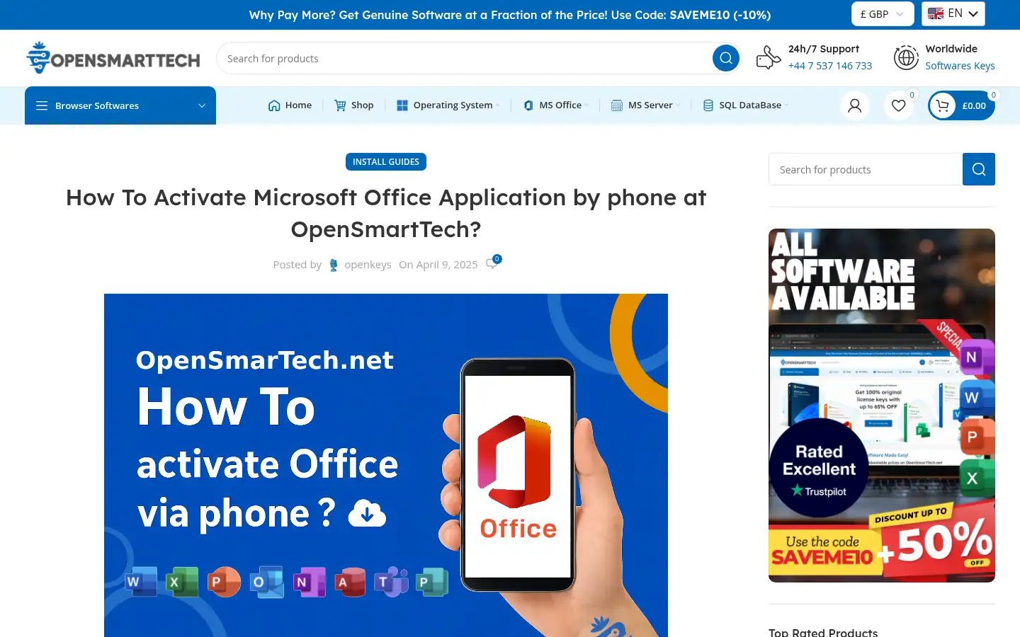 Screenshot of opensmarttech.net