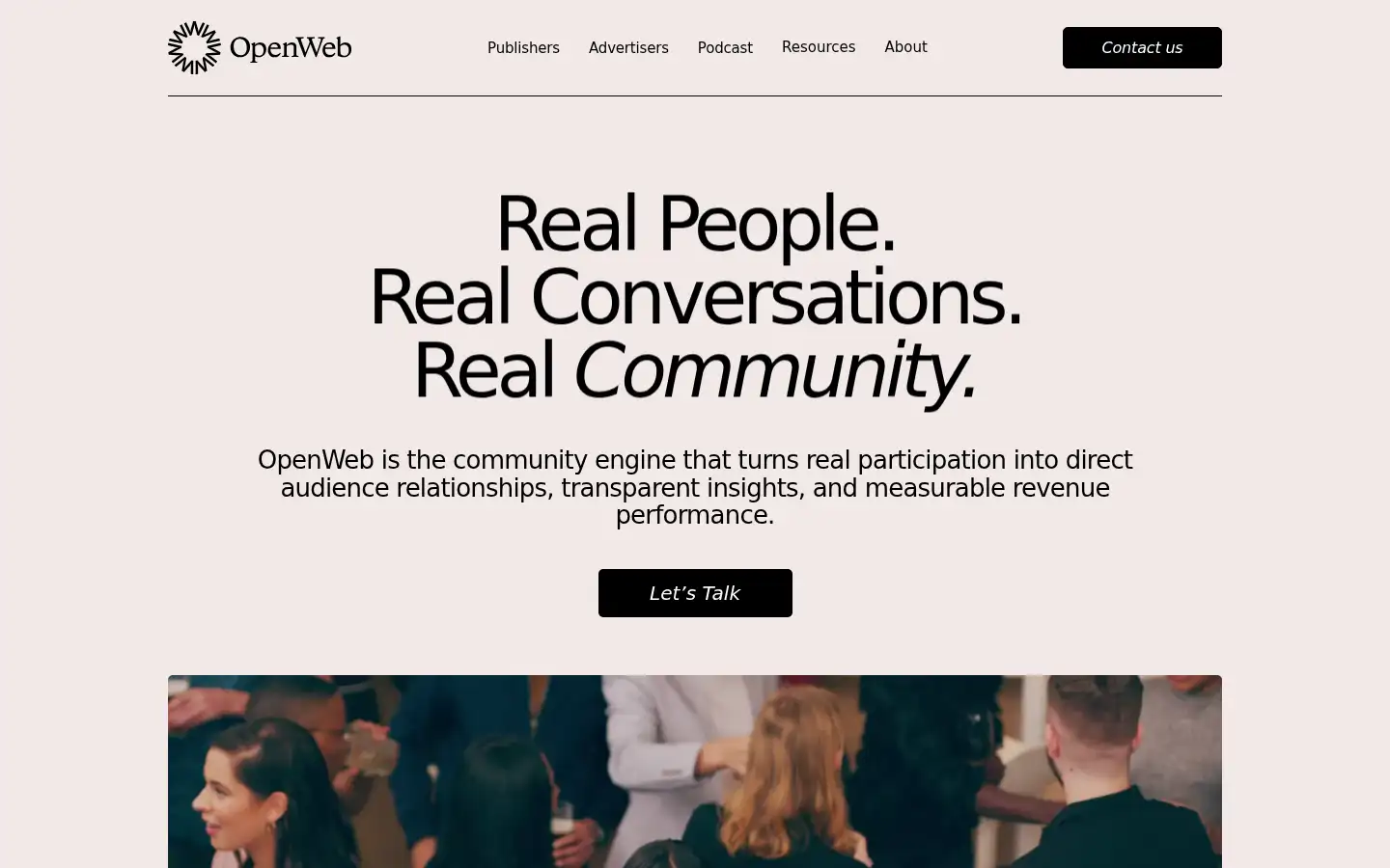 Screenshot of openweb.com