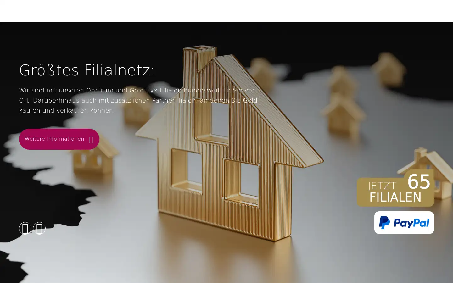 Screenshot of ophirum.de