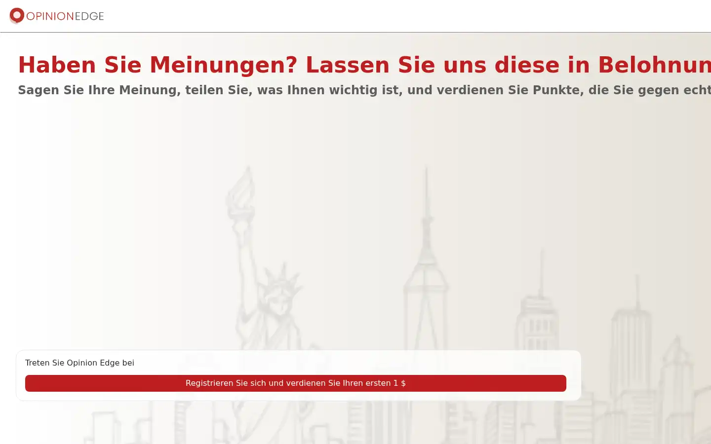 Screenshot of opinion-edge.com