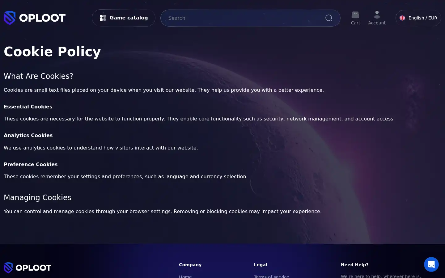 Screenshot of oploot.com