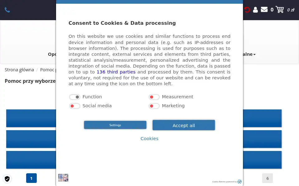 Screenshot of oponytanio.pl