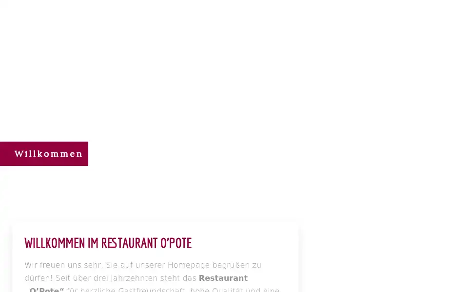 Screenshot of opote-restaurante.de